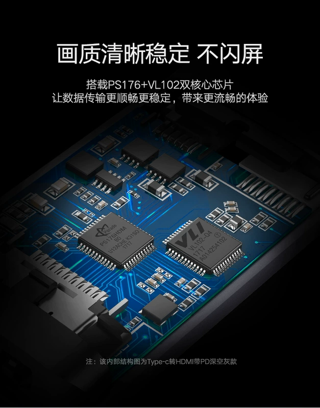 Green Link type-c bật máy tính xách tay chuyển đổi hdmi với màn hình TV phụ kiện ipadpro mate20 / P30pro bộ chuyển đổi phổ quát máy tính Apple macbook Điện thoại di động Huawei Samsung S10 - Phụ kiện máy tính xách tay