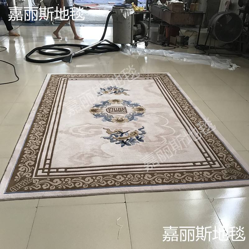 Modern new Chinese minimalist living room coffee table carpet bedroom full paved engineering carpet handmade wool carpet custom