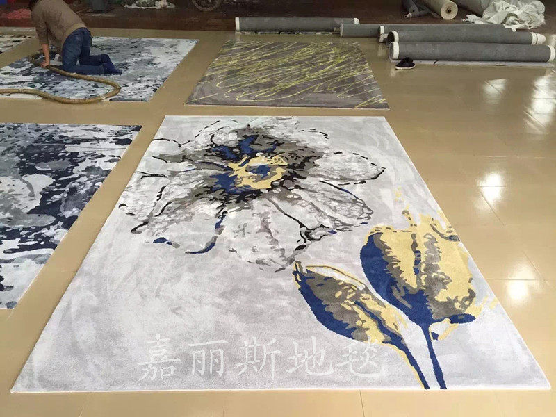 Handmade imported New Zealand wool Living room Carpet Coffee Table Bedroom Carpet Hotel en suite Villa Abstract Carpet