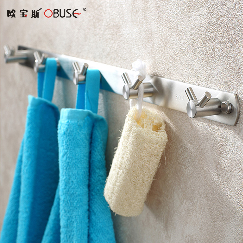 Opus 304 Stainless steel coat hook hook Kitchen hook Bathroom row hook different sizes are available