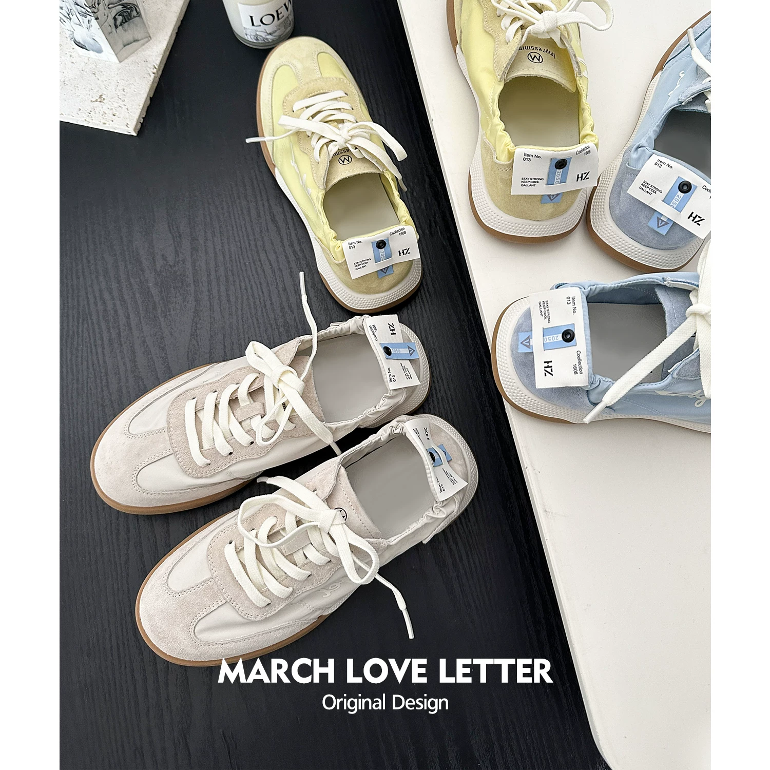 «March Love Letter» Балетная коллекция Lithe ~ Xia Shin Мягкая подошва Обувь для женщин Спортивная обувь