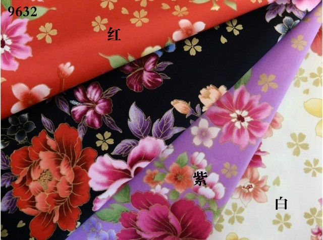 台湾客家花布纯棉牡丹花描金床品婴幼儿包被手工拼布包包服装