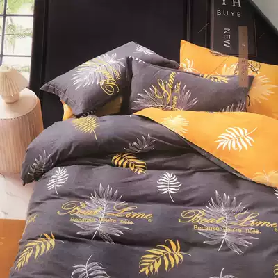 Cotton quilt cover (cotton velvet) single double quilt cover children cartoon kindergarten baby student quilt cover