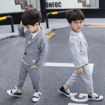 Boys suit autumn 2021 new baby suit three-piece Children Spring and Autumn sets baby dress