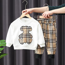 Mens treasure Spring Autumn set 2021 New Baby Korean version 4 Children 3 boys spring clothes two 6 foreign style 5 years old