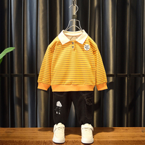 Boys spring suit 2021 New Tide dress childrens casual 3 childrens foreign fashion fashion handsome Spring and Autumn Children 5