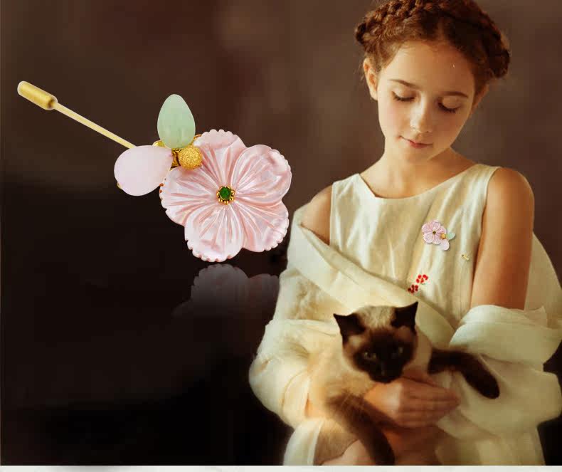 Broche femme en coquille - Ref 1174420 Image 16