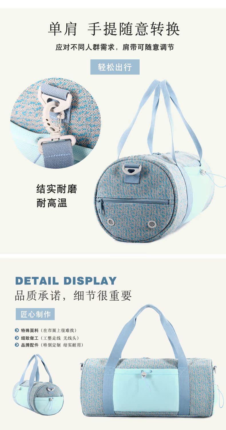EVB xách tay du lịch túi thể thao công suất lớn túi trống túi nam và nữ gói đào tạo túi duffel khoảng cách ngắn túi xách du lịch