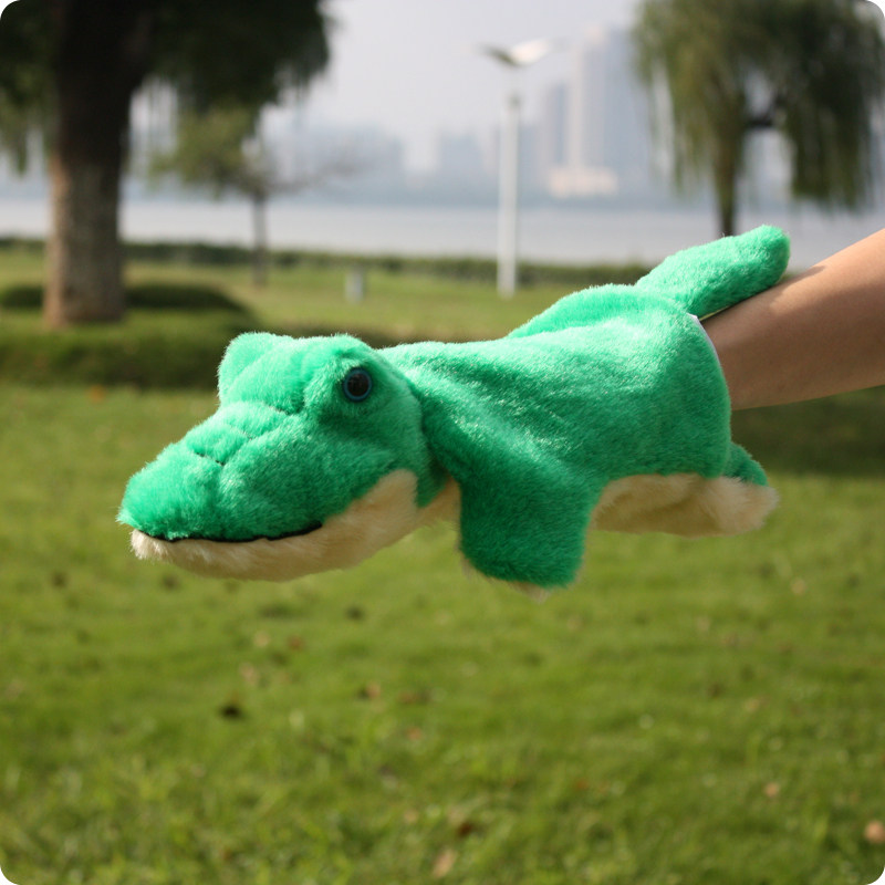 Large children's animal toy crocodile mouth can do puppet kindergarten early education plush comforting storytelling doll
