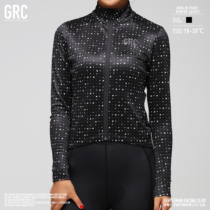 GRC 20 autumn winter BURLIN polka spot ladies warm fleece road bike riding suit long sleeve jacket top