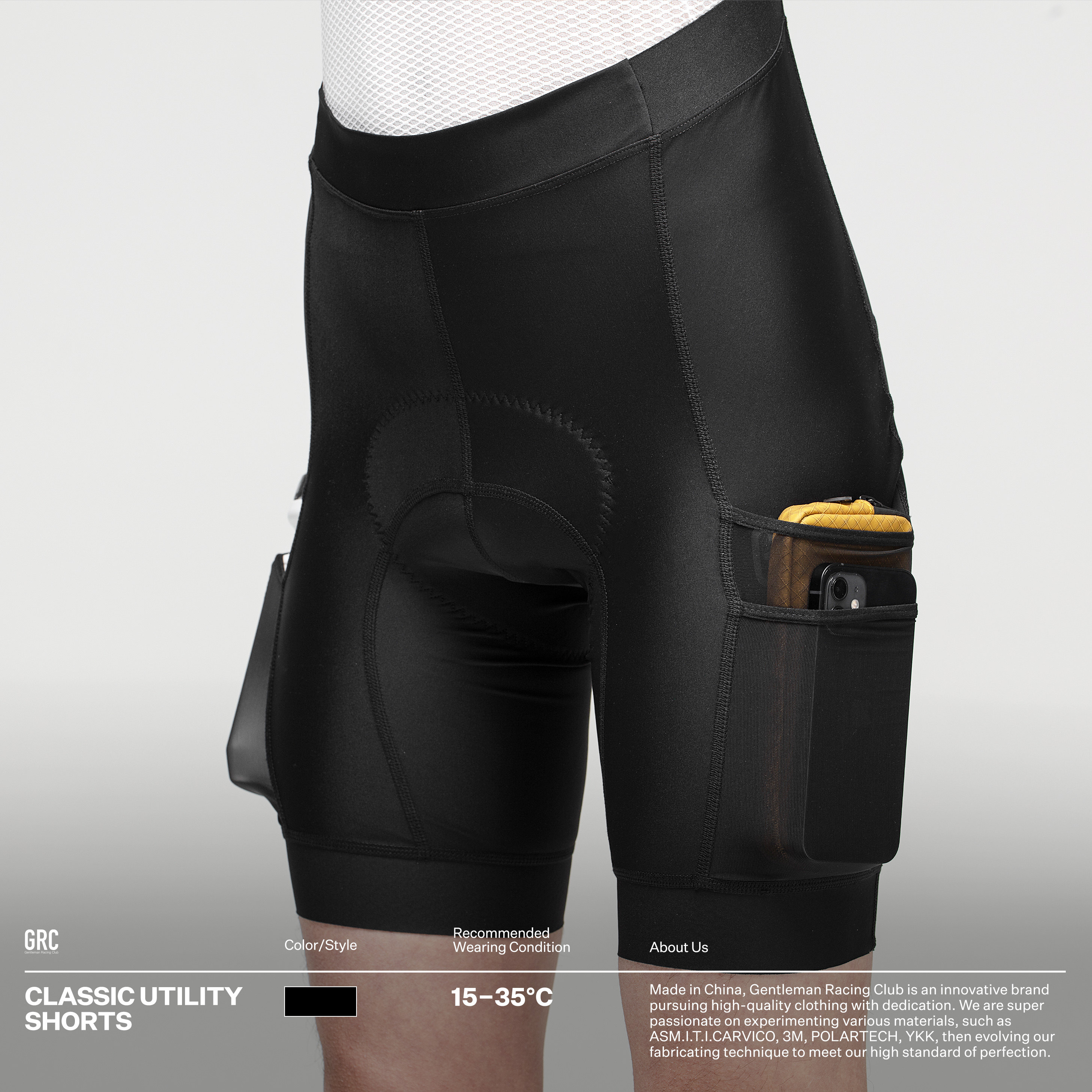 GRC Endless Riding Suit UTILITY MULTIPLE POCKETS NO Baby Bag Shorts Spring Summer Men's Road Car Riding Pants