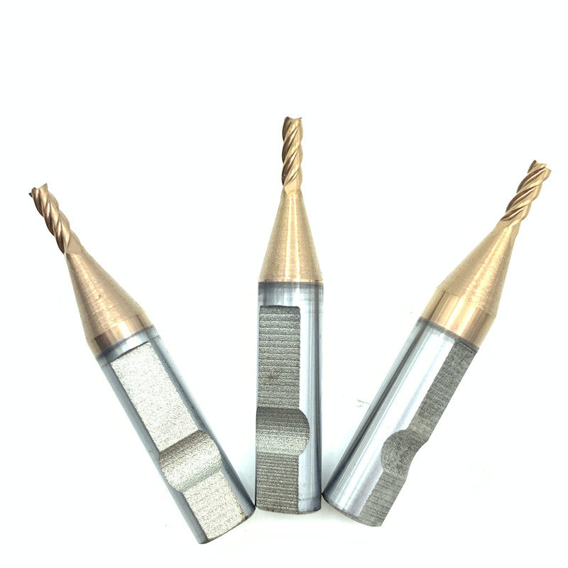 Taiwan Xiaobawang CNC key machine V8 X6 tungsten steel end mill 2 0mm 4 teeth drill