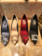 Bridal Shoes, Wedding Shoes, Suitable for Everyday Wear, Rhinestone Square Buckle, Red Pointed Toe High Heels, Women's Stiletto Heels, Very Beautiful, Suitable for Business and Banquets