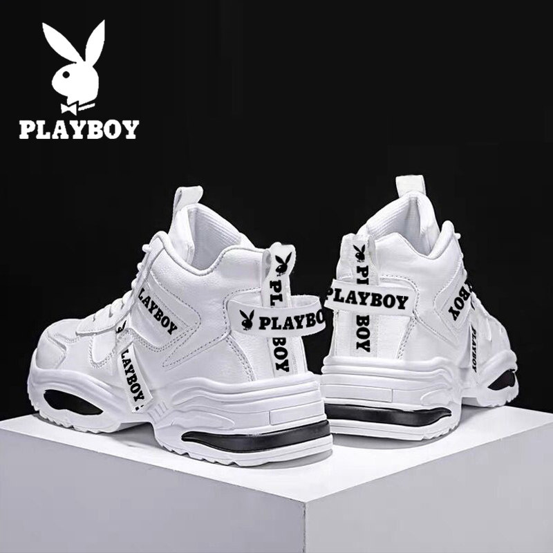 Flowers Playboy men's shoes Summer teenagers 2022 new trends heightening sports casual high cylinder ins and old daddy shoes