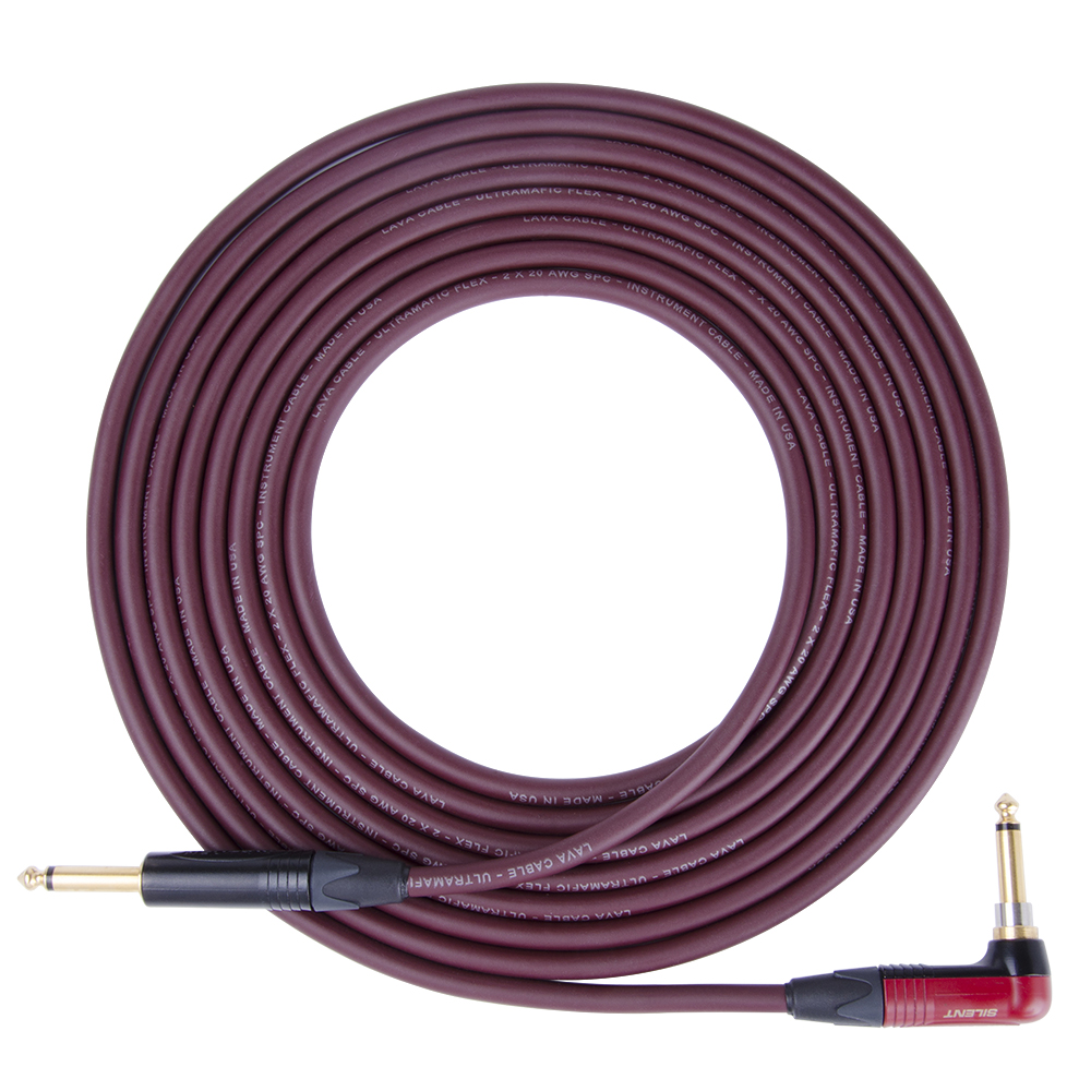 Lava Cable Ultramafic Flex Fever Grade Silver Silent Noise Reduction Guitar Bass Connection