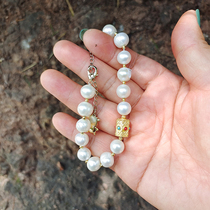 Cheekien Natural Freshwater Pearl Near Round Bracelet Female Niche Design Bestie Hand String Hand Decorated With Delicate Retro Presents