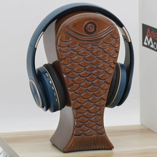 Деревянные наушники из натурального дерева, ноутбук, стенд, трубка, bluetooth