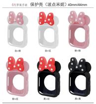 Applicable Apple Watch 4 generation protective sleeves 2 3 generations of Minnie softshell apple iwatch5 6 SE Silicone Strap
