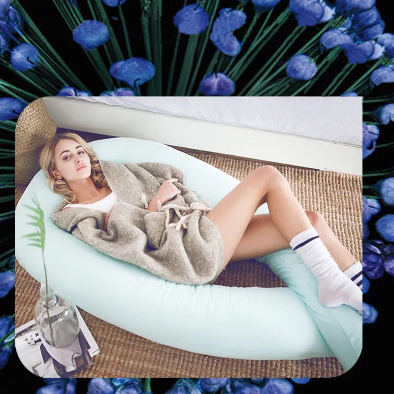 Large U-type pregnant woman pillowed waist side sleeping pillows with holding pillows multifunctional suckling pillow lacerator baby bed circumference