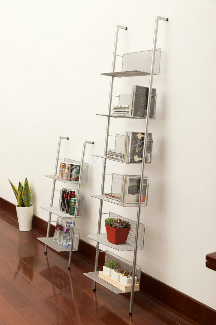 Multi-storey shelf office storage and finishing metal wrought iron grid creative home multi-storey storage CD shelf