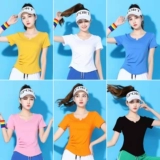 Хлопковая летняя модная танцующая футболка для спортзала, круглый воротник