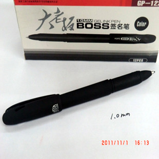 Aobo Big Boss signature pen gel pen 1220 Aobo 1 0 mm water-based pen thick stroke signature pen