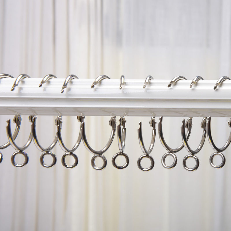 Curtain opening hanging ring buckle Roman rod circle circle ring curtain accessories accessories metal hook live buckle plastic ring