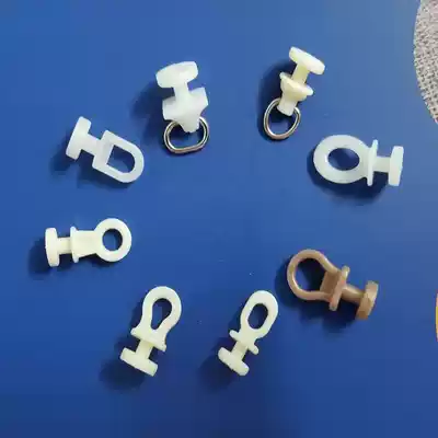 Net red curtain track pulley Straight rail Curved rail Guide rail Accessories Pulley Accessories Roller Old-fashioned hook ring slide rail