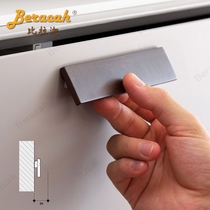 Biraca black flat drawers handle Italy imports Canaans branded modern wardrobe to pull the handle