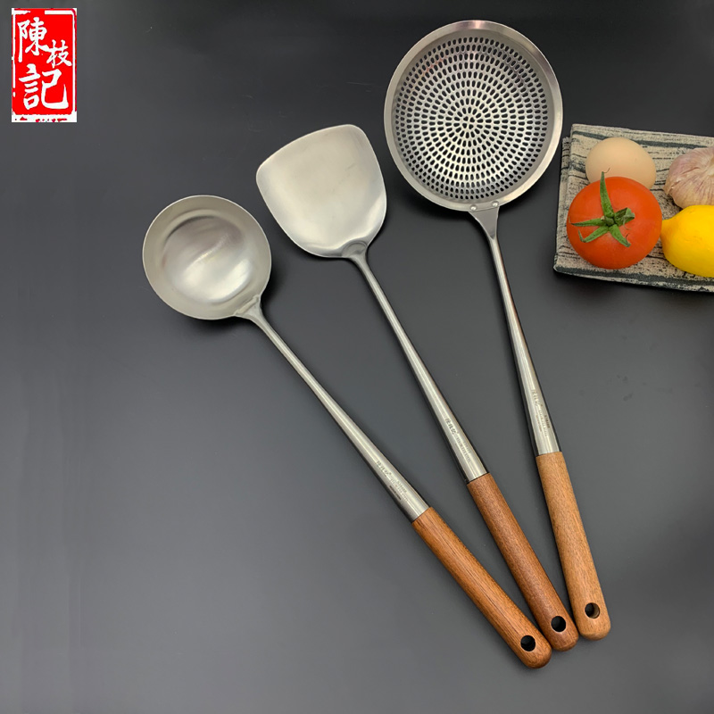 Chen Branches Casserole Pan Shovel 304 Stainless Steel Saute Spoon Home Coop Special Saute Shovel Suit Kitchenware Official Flagship