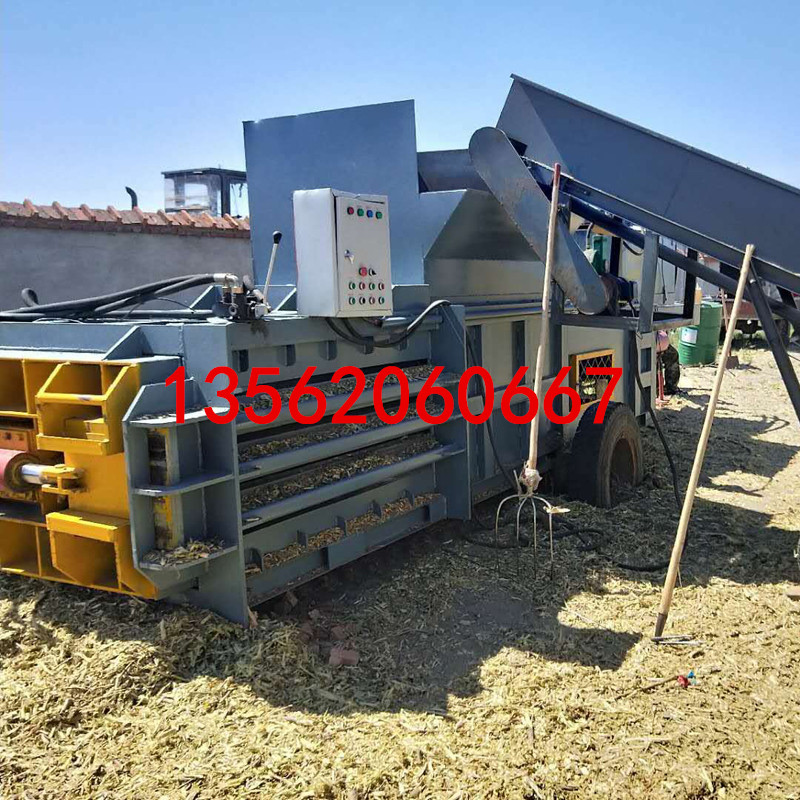 140 ton Horizontal Waste Paper Hydraulic Press Packer Fully Automatic Corn Straw Wheat Straw Straw Horizontal Packer