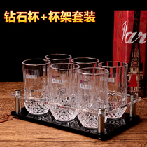 Acrylic 12-hole beer cup holder ktv bar Whisky Cup holder octagonal cup holder spirits cup holder