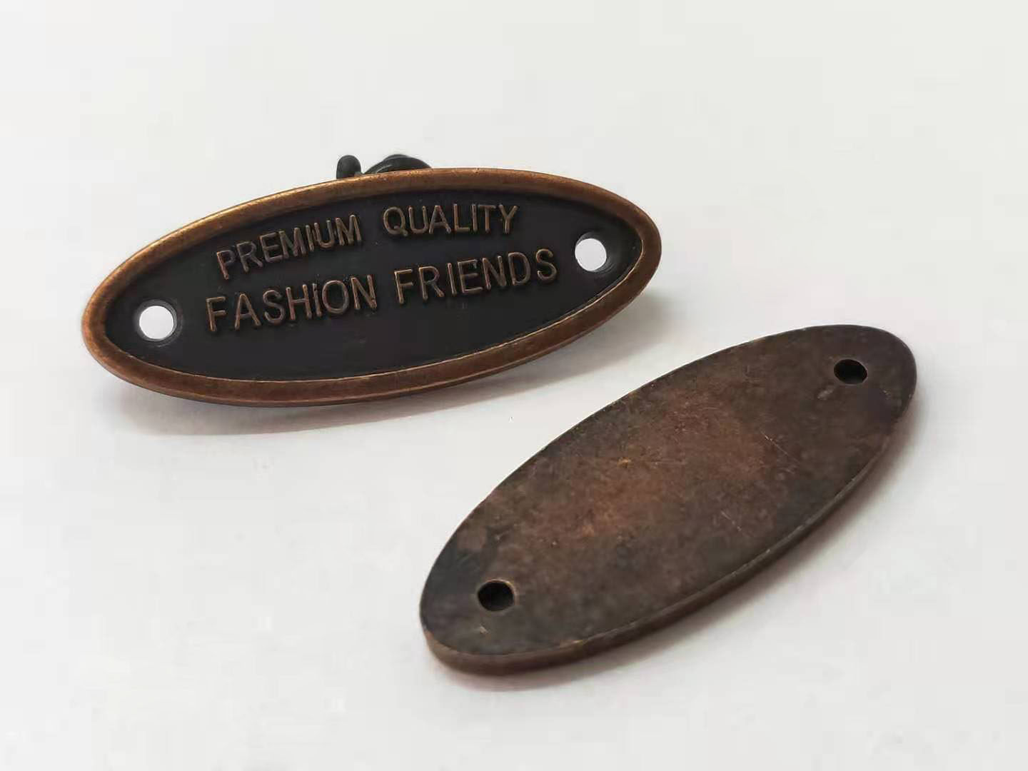 Ascending logo Metal Label Metallic Signage Custom Small Card Clothing Logo logo Logo Metal Mark