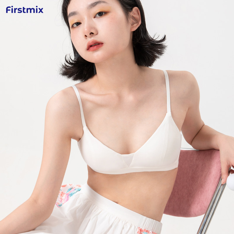FIRSTMIX Lingo Zero Sensation Series Teenage Bra Light-Free Steel Ring Small Breasted Shoulder Strap Modell Thin