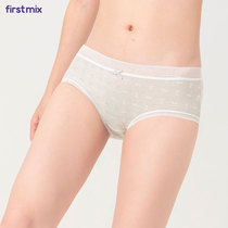 FIRSTMIX Japanese girl lace PANTIES FLORAL thin cute mid-waist pure cotton triangle panties 3