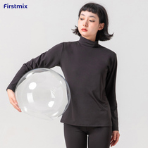 FIRST MIX AUTUMN WINTER NEW GAS GEL Collar Warm Underwear Woman Pure Color Fever Beat bottom blouses ladies