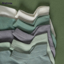 FIRSTMIX Japanese shallow mouth invisible socks Anti-wear foot boat socks College style solid color student sports socks girl