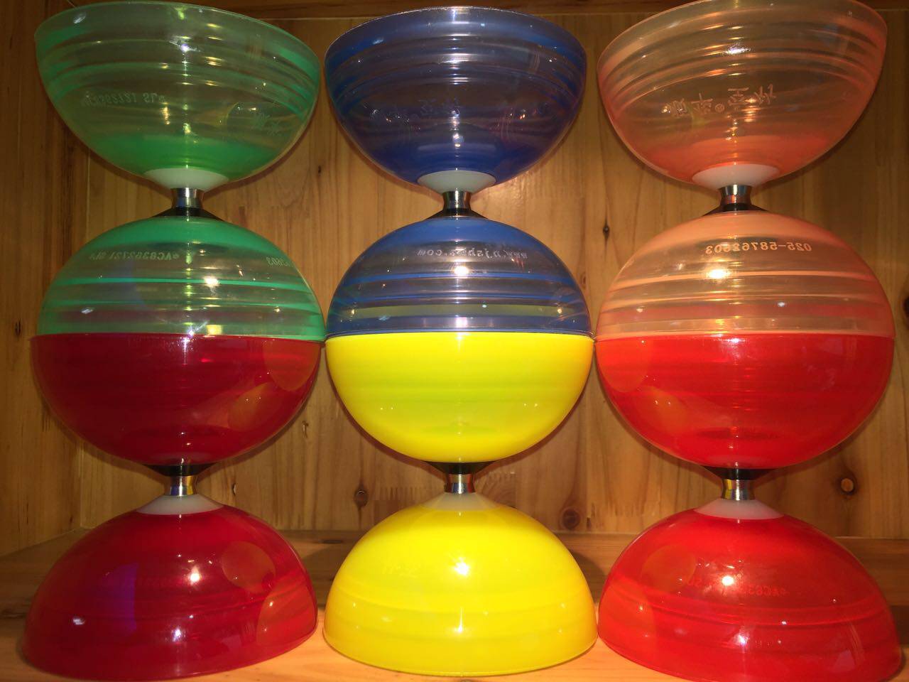 Shunhua Seven Colorful One Bearing Double Wheel Empty Bamboo Shock IPO 