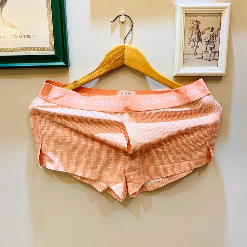 Men's Pure Cotton Arrow Pants Front Opening Outer Sexy Empty Space Without Inner Pouch (Sexy Pajamas Without Lining)