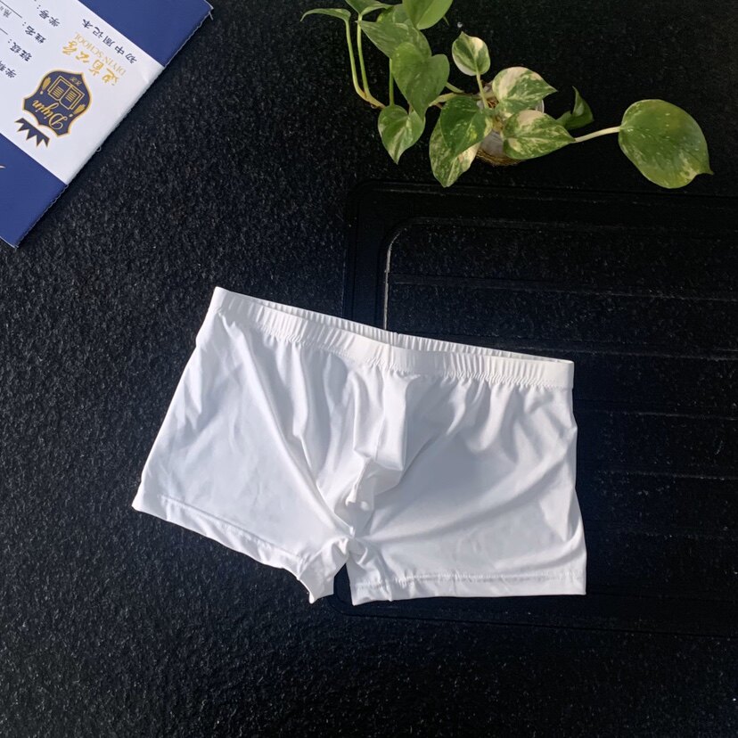 Clearance special summer ice silk big boxer men's U-convex sexy underwear