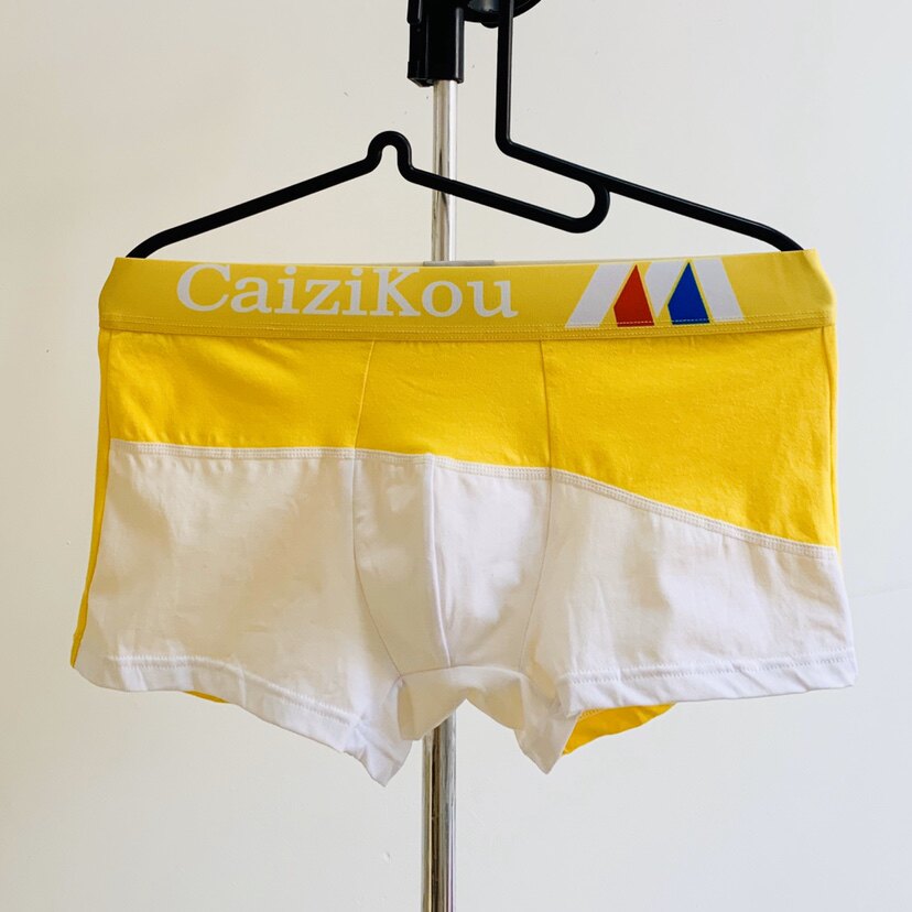 Student pure cotton underwear simple sports cotton mid-waist teenager junior high school boys boxer pants boxer head