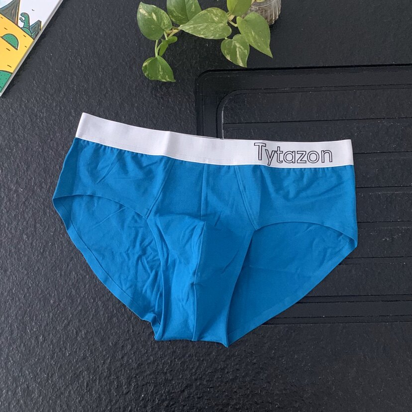 Outer simple cotton large size men's triangle underwear seamless comfortable breathable coquettish blue elegant black gentleman white platinum gray