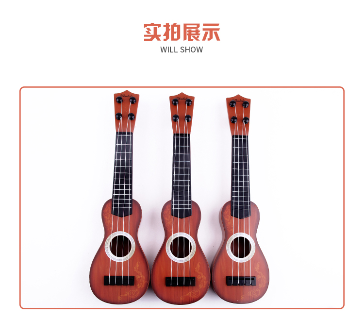 Mô phỏng ukulele chơi nhạc người mới bắt đầu cậu bé cô gái cụ mẫu giáo bé con guitar đồ chơi