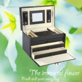 Европейский импортный датский бренд Jyk Exquisite Jewelry Box с 3 ящиками черные ремни маленький локолик красавица Baby