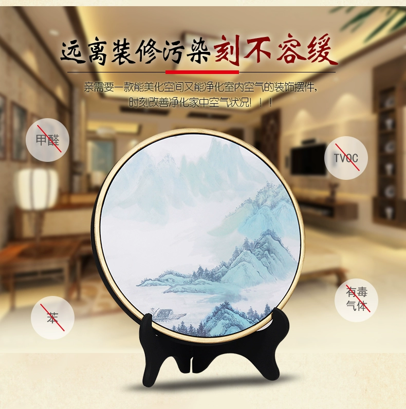 Đồ trang trí mới của Trung Quốc hiện đại tối giản thủ công sáng tạo Zen trang trí nội thất kệ hiên nhà phong cách Trung Quốc đồ dcor phòng ngủ