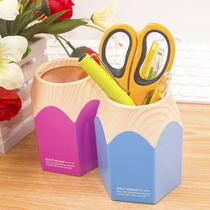 Deli stationery 9145 exquisite pencil head pen holder Korea big pencil holder creative fashion