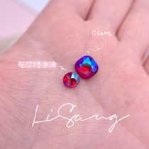 Lam Mulberry jewelry high quality crystal diamond fat square diamond nail diamond decoration Japanese Super Flash Olympic Diamond does not fall bottom