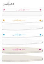 LiSang Nail Nail rub Nail file original Nail rub strip zebra rub strip foam rub strip