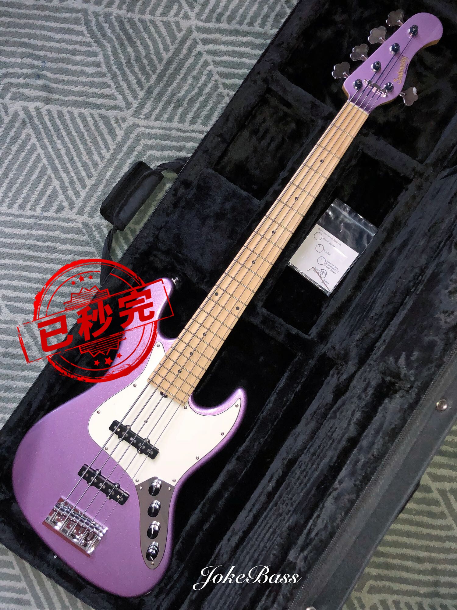 Sadowsky MV5LE LFM lavender 