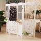 Quốc gia bình dị màn hình gấp retro hiên gỗ Bắc Âu cắt màn hình hoa màn hình cửa hàng hoa cửa hàng quần áo màn hình gấp - Màn hình / Cửa sổ khung cửa sổ đẹp Màn hình / Cửa sổ